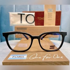 Brand New TOMS Matte Black BUTLER Eyeglasses RX